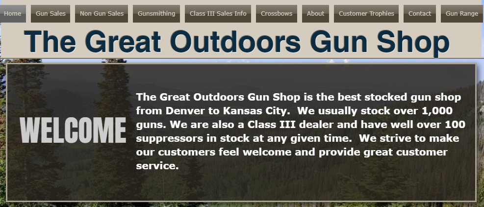 Great Outdoors Gun Shop