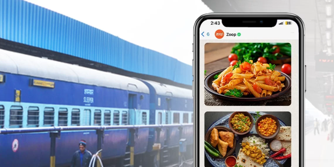 Food Delivery at Railway Station on seat with Zoop