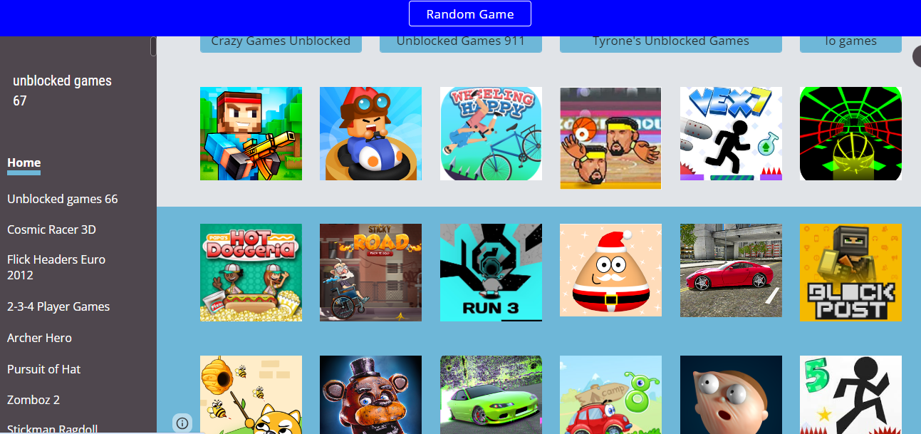 Access Unblocked Games 67