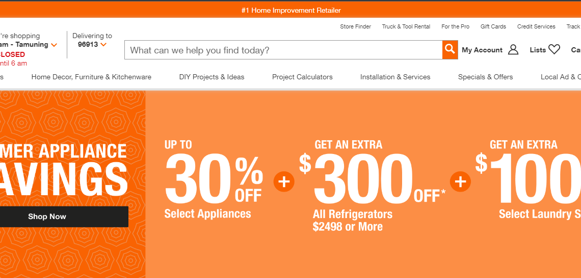 homedepot/mycard