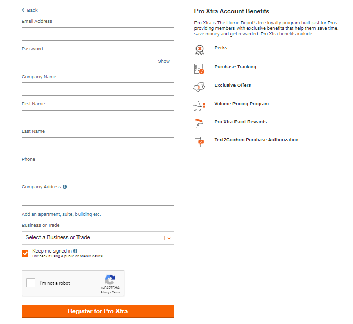 homedepot/mycard Register