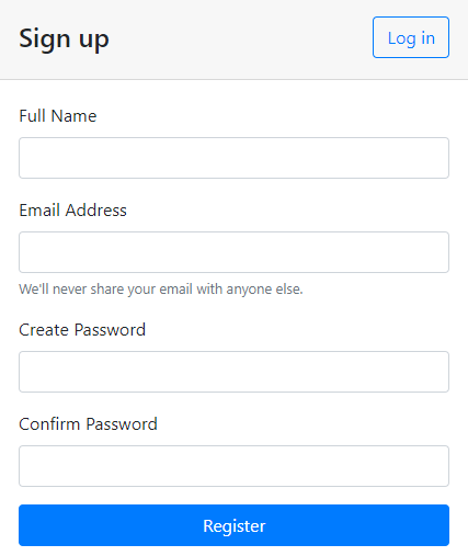 create account