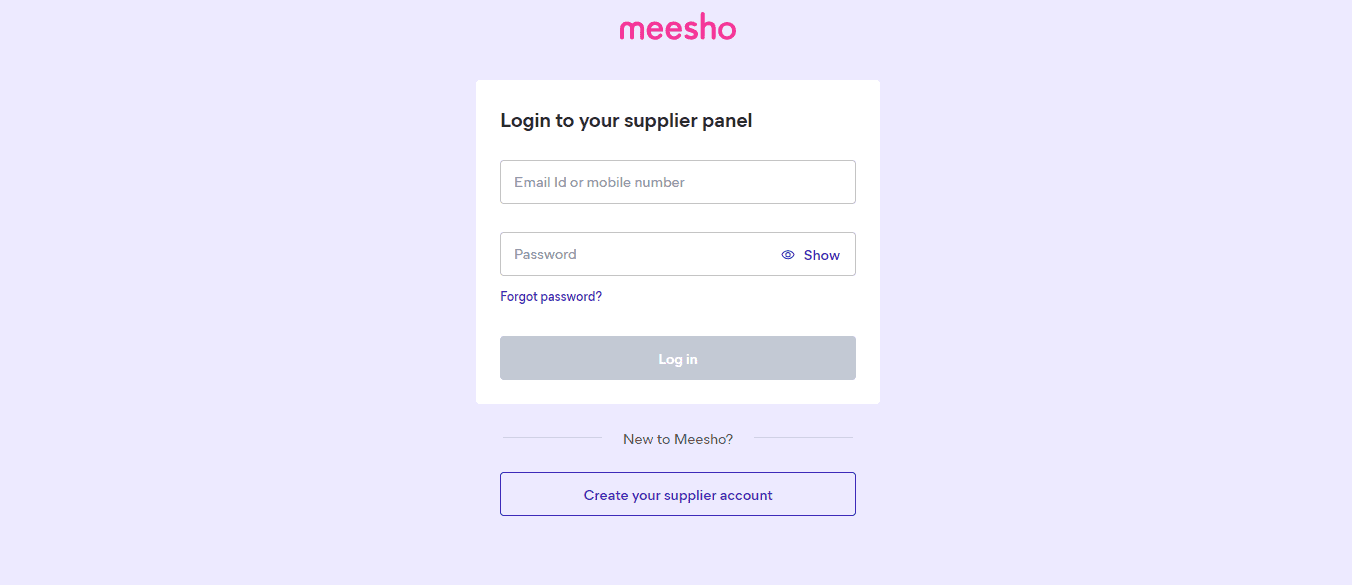 Accessing the Meesho Supplier Portal