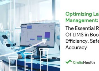 A modern laboratory equipped with advanced digital systems, showcasing LIMS technology enhancing efficiency, safety, and accuracy in lab management