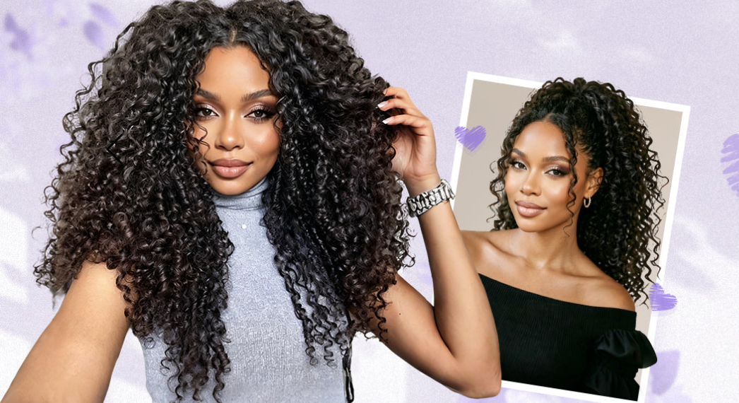 CurlyMe Human Crochet Hair and Half Wigs – Stylish, Durable, and Perfect for Everyday Wear