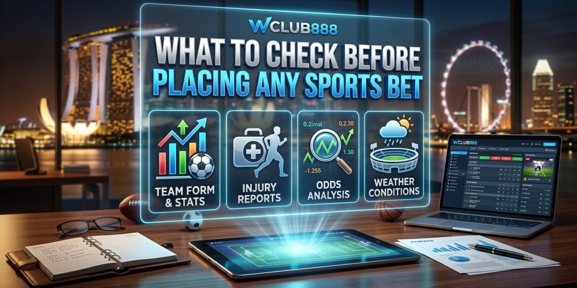 What To Check Before Placing Any Sports Bet