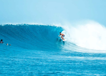 Surfing in Maldives