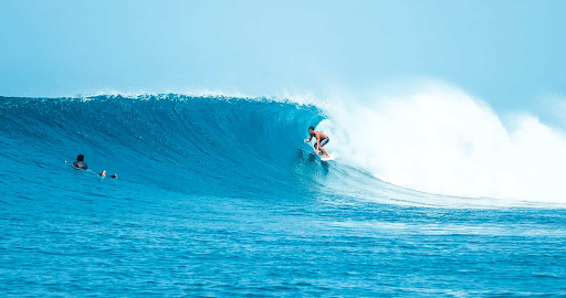 Surfing in Maldives