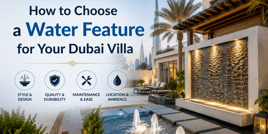 How to Choose a Water Feature for Your Dubai Villa